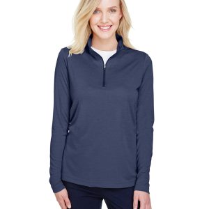 Team 365 Ladies' Zone Sonic Heather Performance Quarter-Zip
