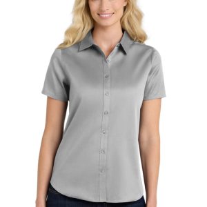 Port Authority® Women's Short Sleeve SuperPro React ™ Twill Shirt