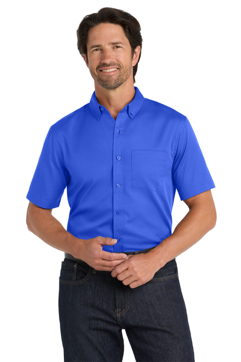 Port Authority® Short Sleeve SuperPro React ™ Twill Shirt - Image 4